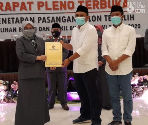 KPU Ngawi Tetapkan Ony-Antok Bupati Terpilih