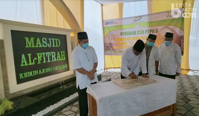 PTPN X Salurkan CSR untuk Renovasi Masjid di Jember