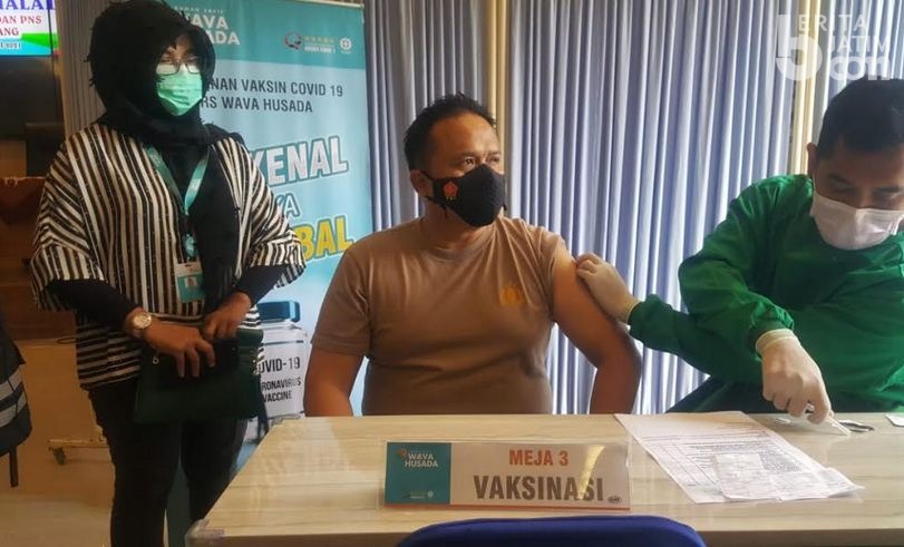 Anggota dan Kapolres Malang Jalani Vaksinasi Tahap 2