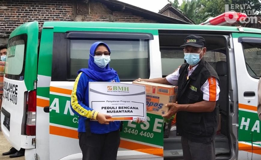 Laznas BMH Kirim Bantuan Korban Longsor Nganjuk