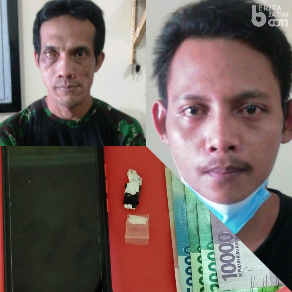 2 Budak Sabu Meringkuk di Sel Tahanan Polresta Kediri