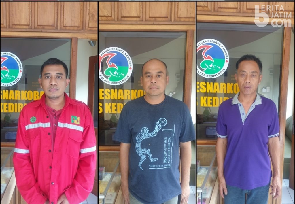 Hendak Pesta Sabu-sabu, 3 Pria Kediri Diringkus Polisi