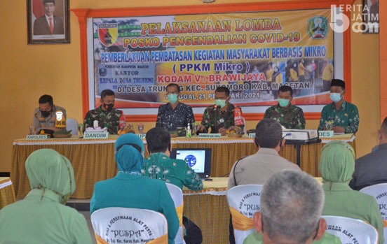 Dampingi Tim Kodam V/Brawijaya, Dandim 0804/Magetan Apresiasi Upaya Tiga Pilar Desa Truneng