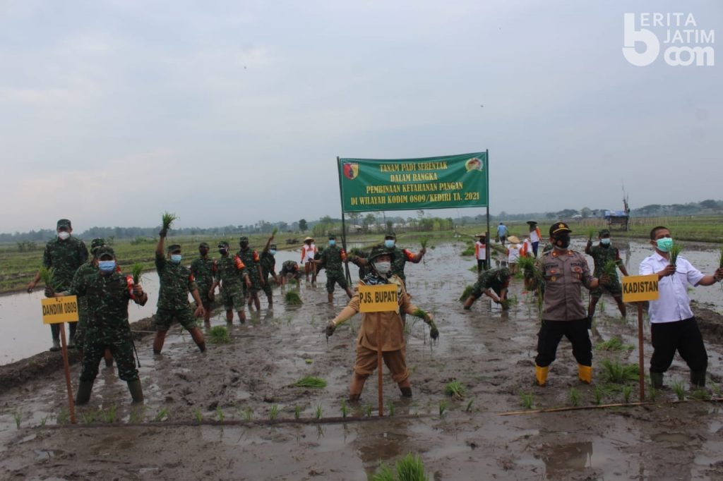 Kodim 0809 Kediri dan Dispertabun Wujudkan Ketahanan Pangan Nasional