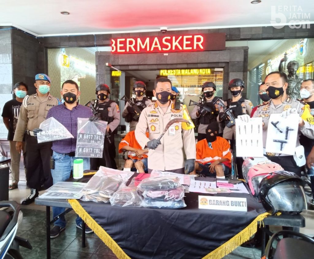 Polresta Malang Lumpuhkan Pelaku Curanmor dengan Tembakan