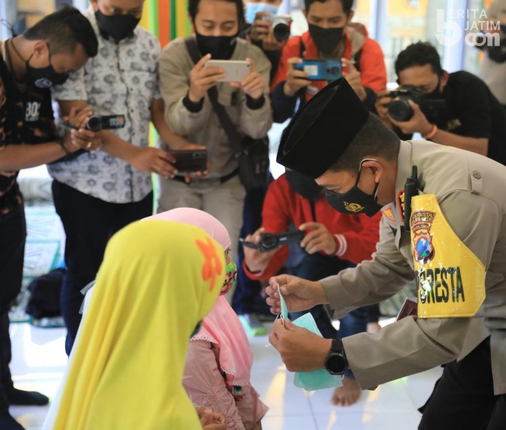 Polresta Malang Kota Jadikan Ponpes Sebagai Panutan Bermasker