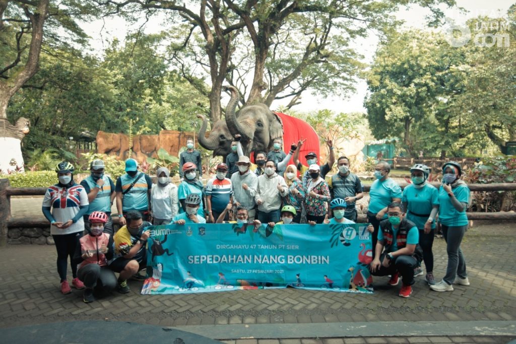 SIER Gowes ke KBS, Angkat Gajah Sumatera Jadi Anak Asuh