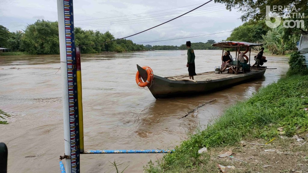Tren Banjir Sungai Bengawan Solo di Bojonegoro Turun