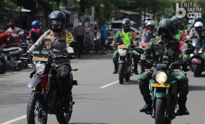 Dandim dan Kapolres Trenggalek Pimpin Operasi Yustisi