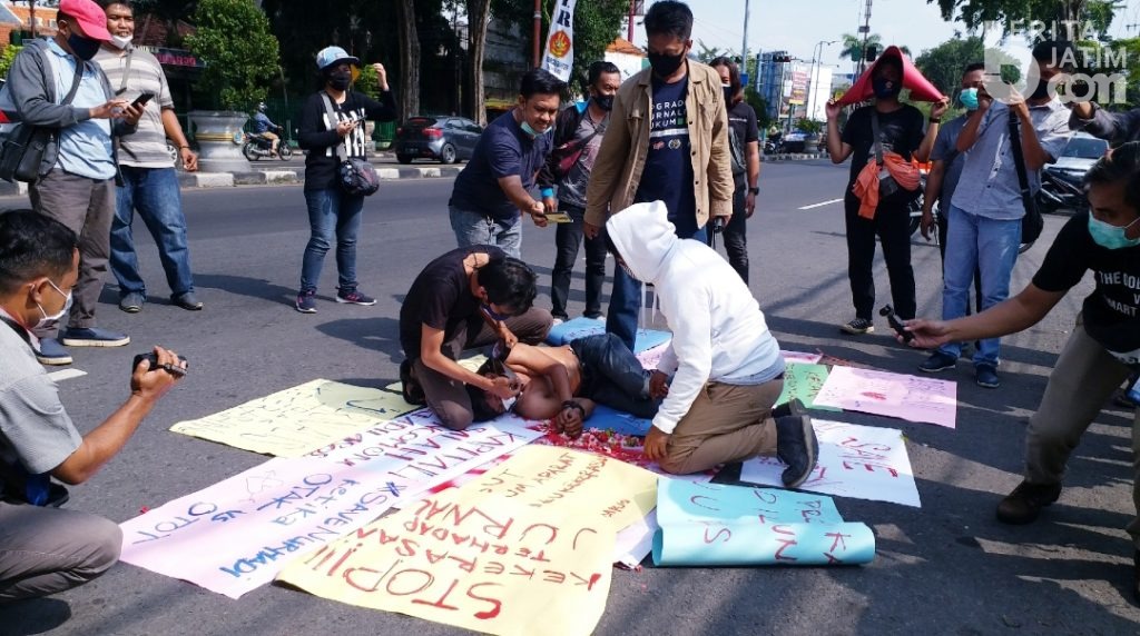 Koalisi Wartawan Sidoarjo Tuntut Penganiaya Jurnalis Tempo Diadili