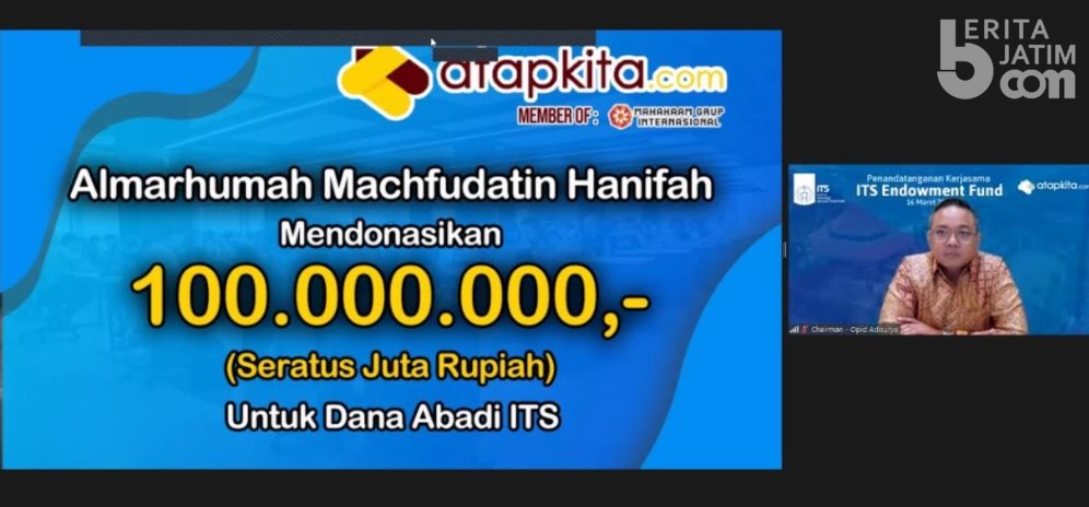 Kembangkan Dana Abadi, ITS Kerjasama dengan Atapkita.com