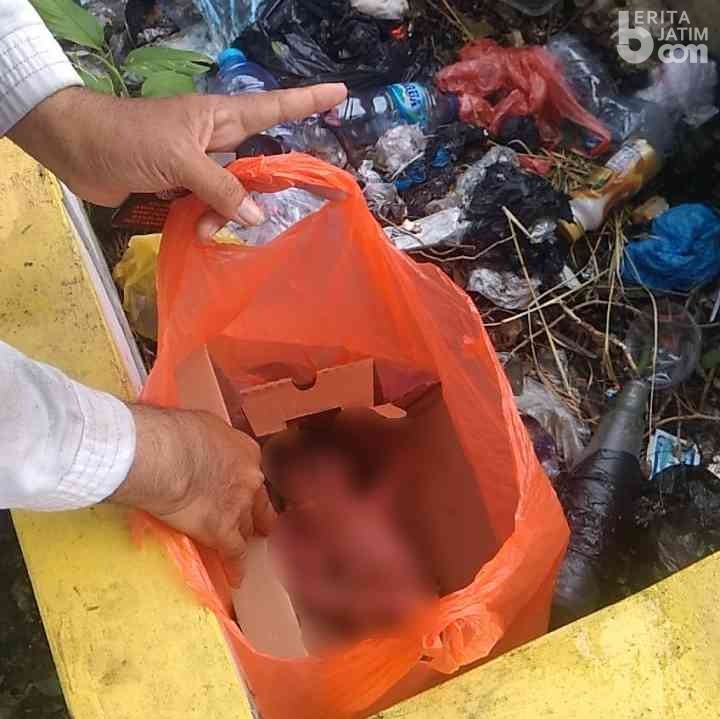 Bayi Ditemukan di Tempat Sampah Pemakaman Menganti Gresik