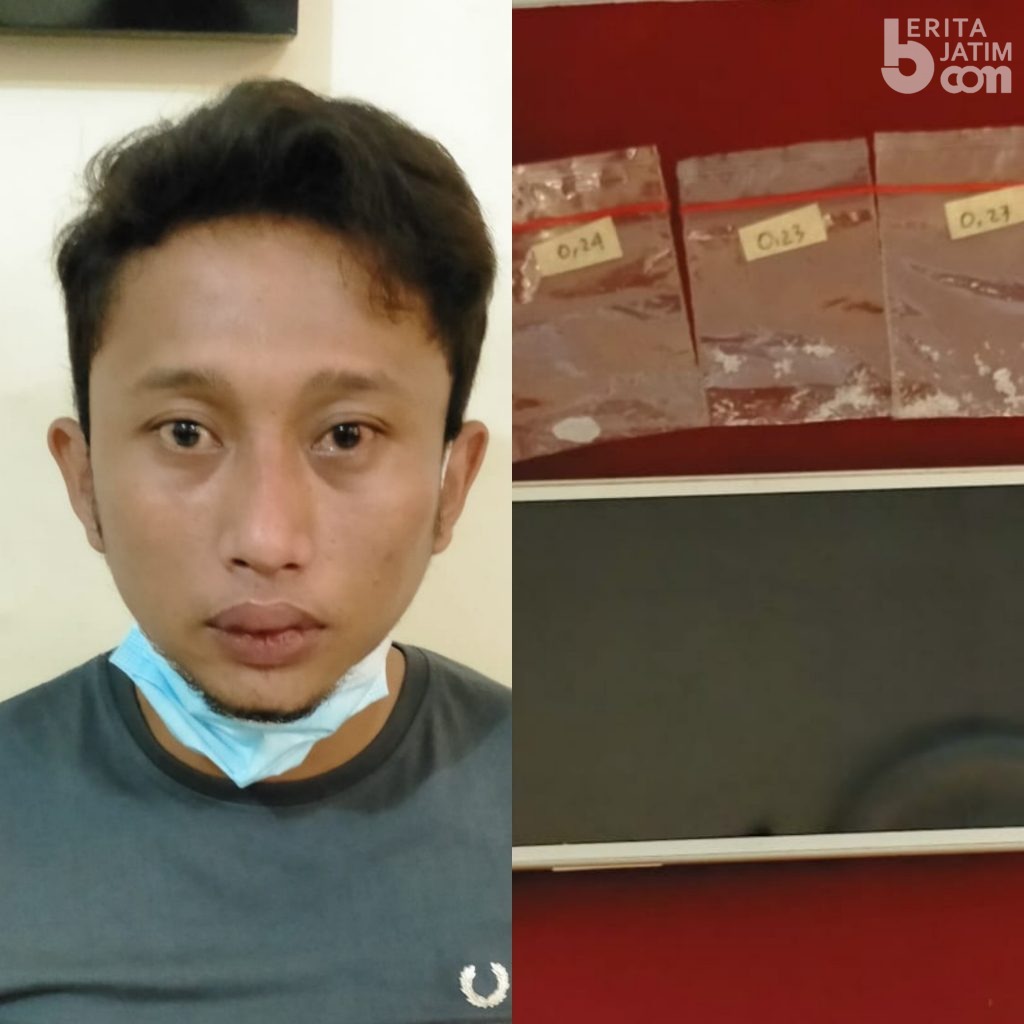 Pengedar Sabu di Kediri Simpan Barang Bukti di Lampu Neon