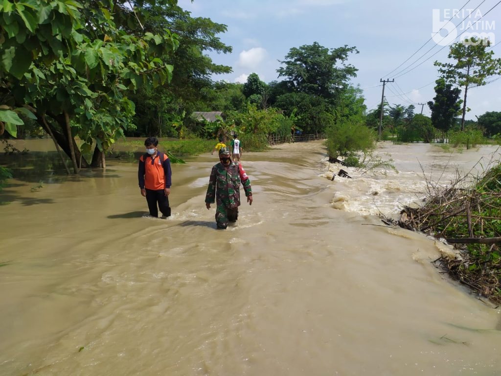 Sempat Surut, Kali Lamong Meluap Lagi dan Ratusan Rumah Warga Terendam Banjir