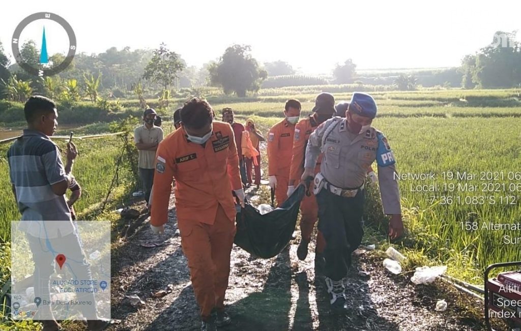 Korban Tenggelam di Mojokerto Ditemukan