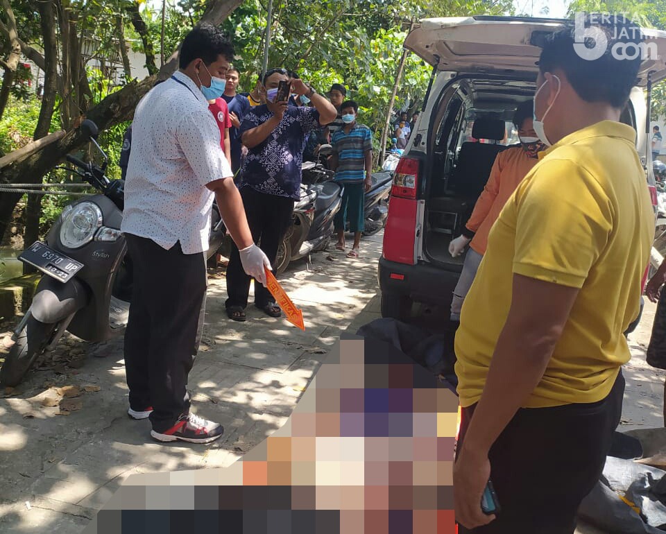 Warga Driyorejo Ditemukan Tak Bernyawa di Kali Surabaya