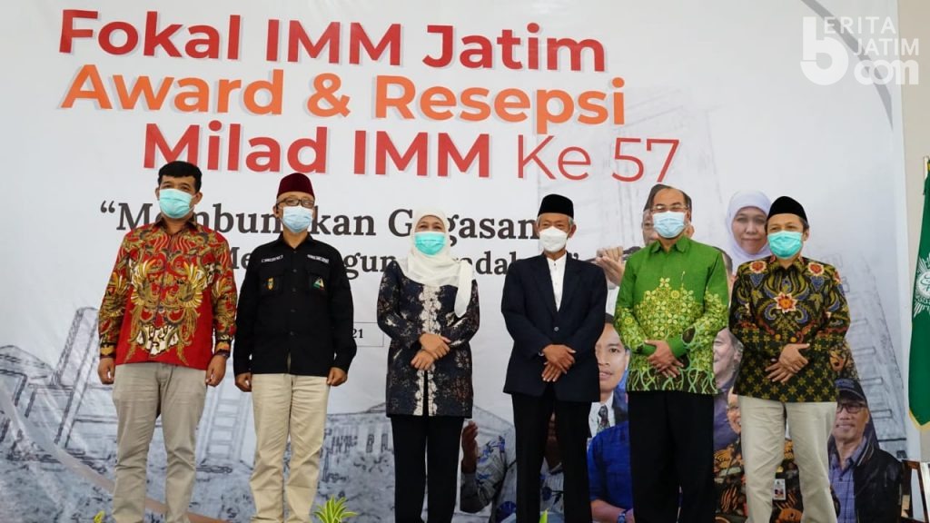 Hadiri Milad ke-57 IMM, Gubernur Khofifah Pastikan Stok Beras Cukup