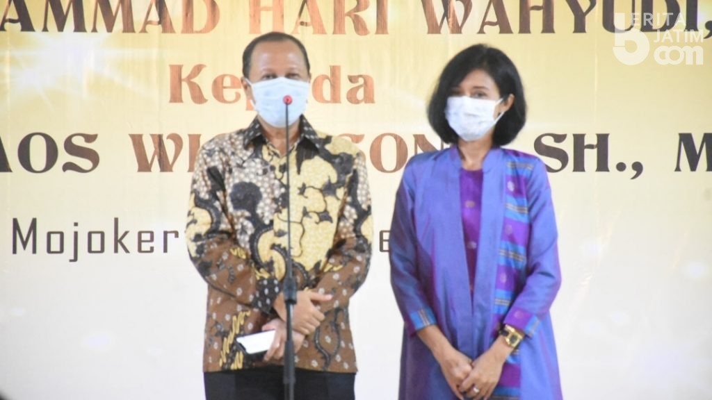 Bupati Ikfina Hadiri Pisah Sambut Kajari Kabupaten Mojokerto
