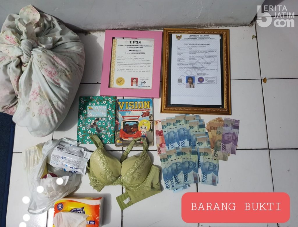 Sediakan Layanan Esek-esek, Panti Pijat Yuli Massage Kediri Digerebek