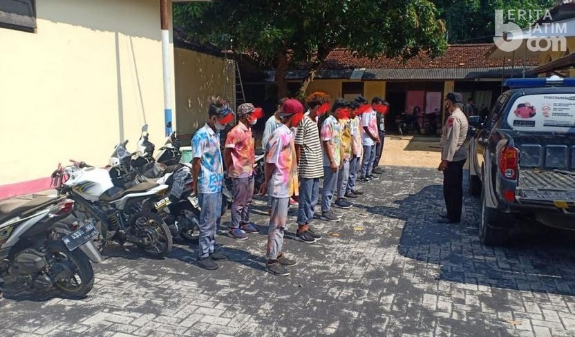 Konvoi Motor Rayakan Kelulusan, Puluhan Pelajar Sampang Diamankan Polisi