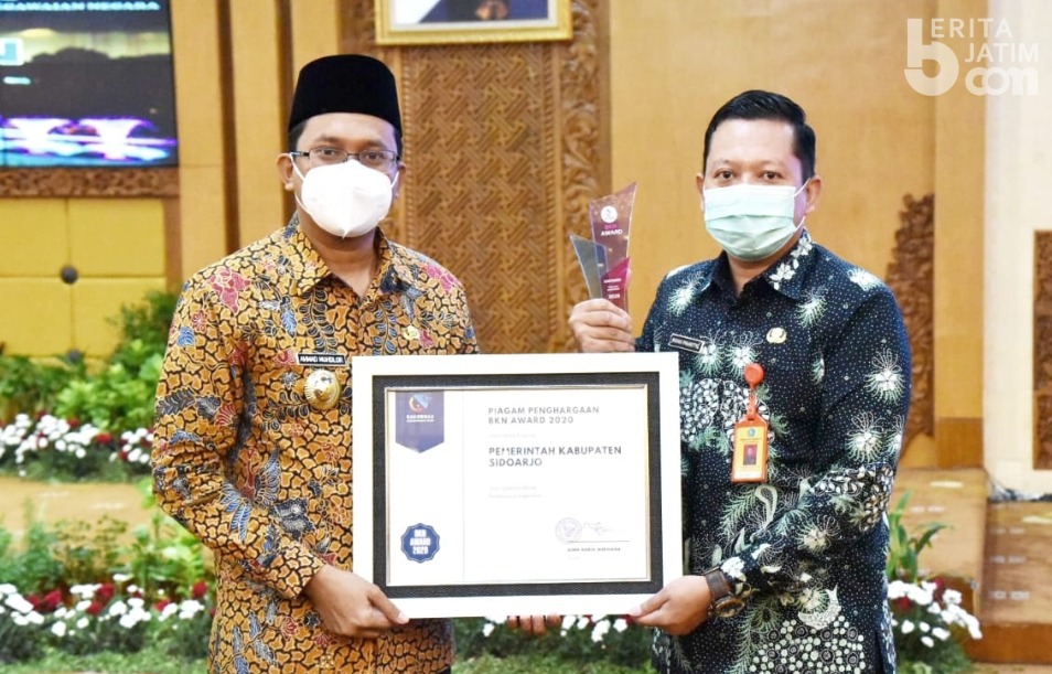 Sidoarjo Raih Pencapaian Terbaik Pertama Kategori III Penilaian Kompetensi di Ajang BKN Award 2020