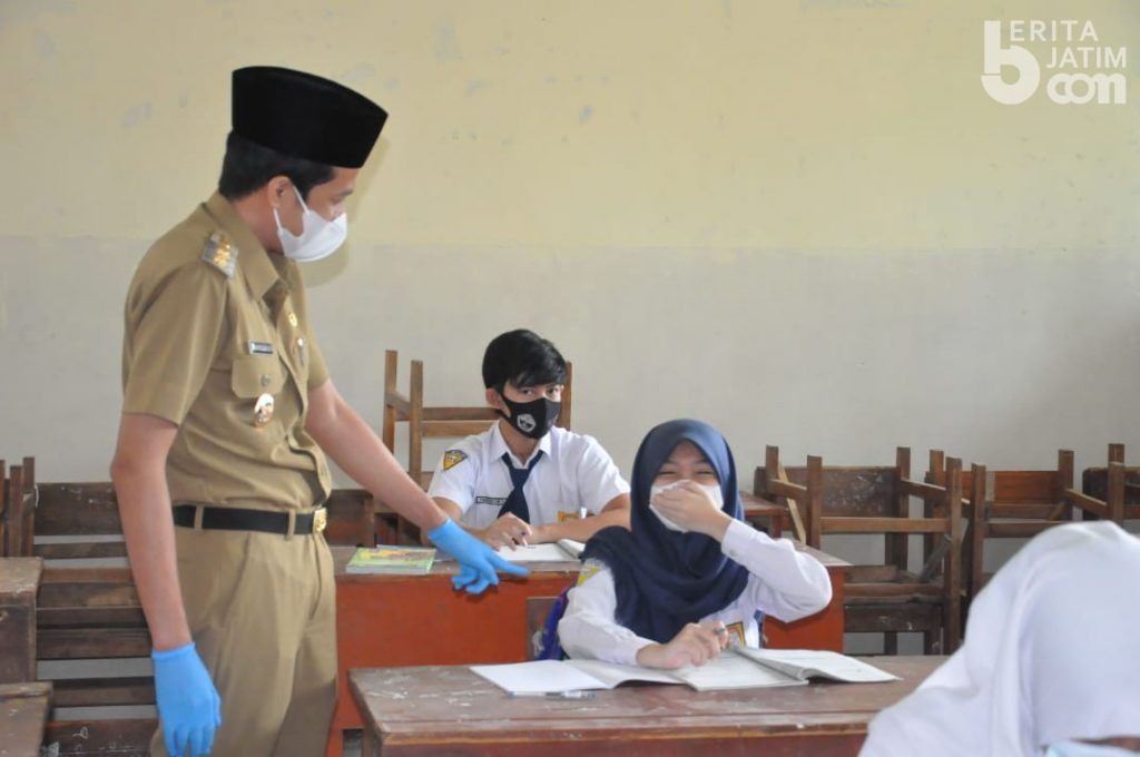 Wabup Trenggalek Pantau Pembelajaran Tatap Muka Tingkat SMP