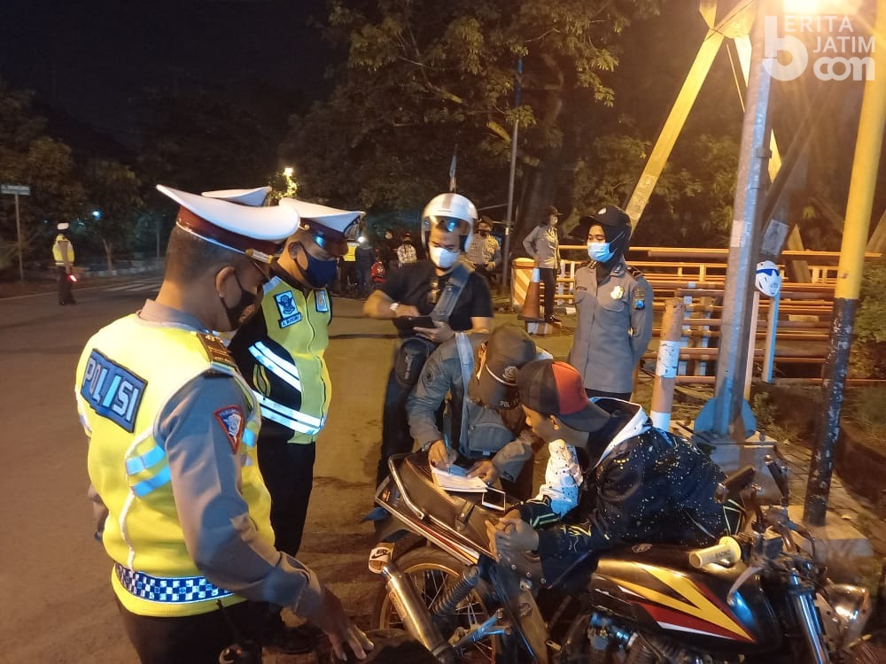 Polresta Mojokerto Jaring 99 Pelanggar Protokol Kesehatan