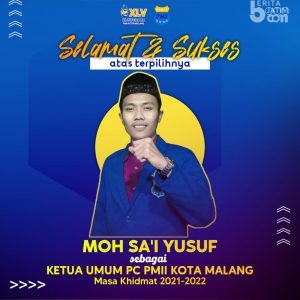 Sa’i Yusuf Minta Kader PMII Kota Malang Lebih Berkarakter