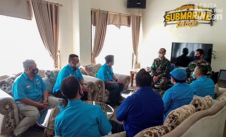 Partai Gelora Jatim Datangi Markas Kapal Selam Komando Armada II