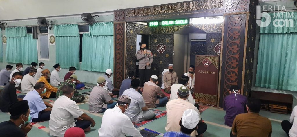 Usai Salat Tarawih, Tiga Pilar Sosialisasikan Larangan Mudik