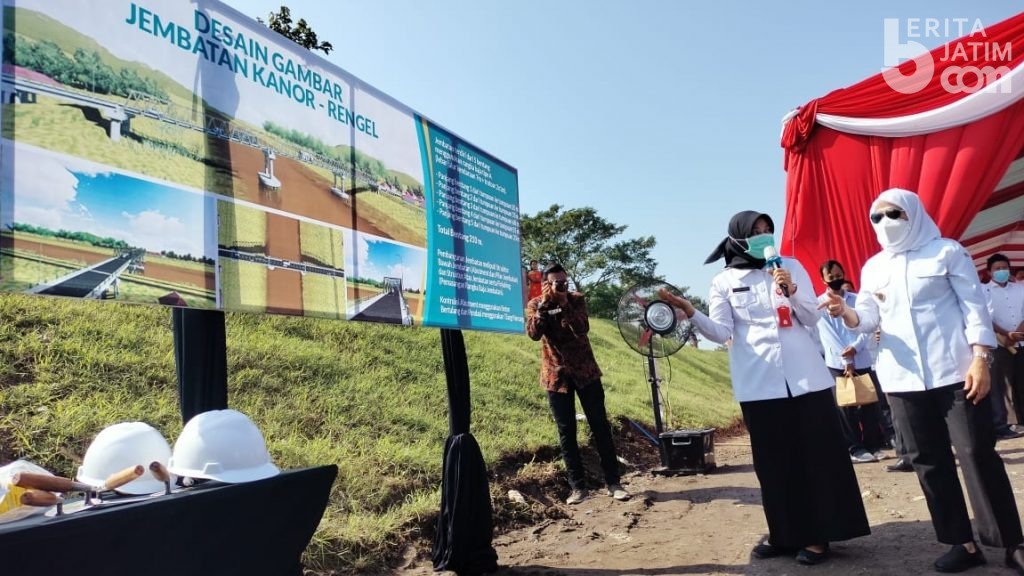 Peletakan Batu Pertama Pembangunan Jembatan Bojonegoro – Tuban Dimulai
