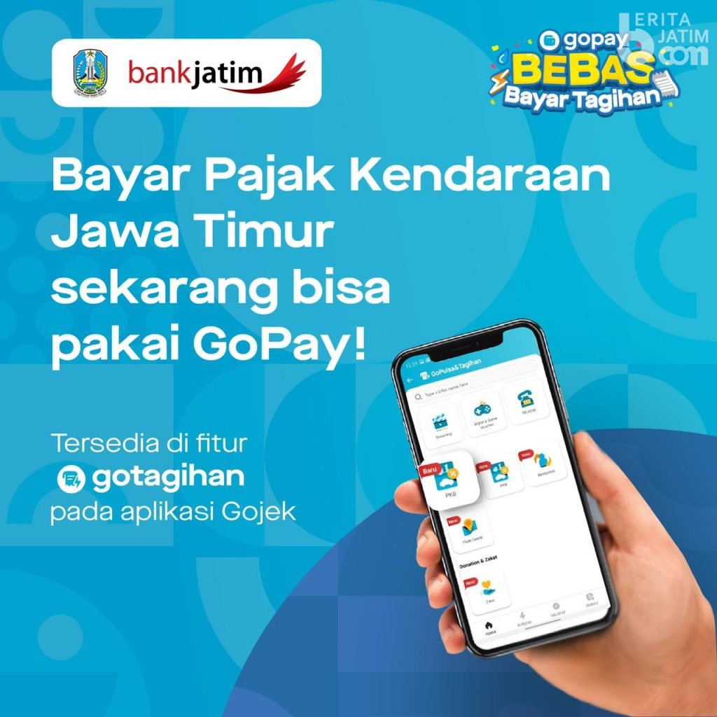 Warga Jatim Bisa Bayar Pajak Kendaraan Bermotor Non-Tunai dengan GoPay