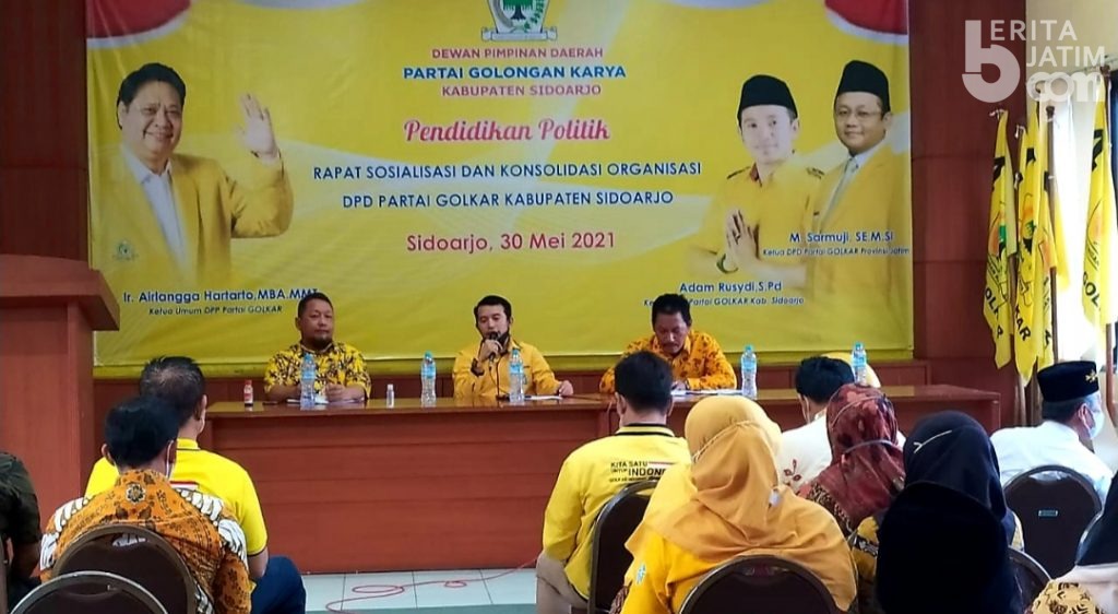 Pengurus DPD Golkar Sidoarjo Didominasi Kalangan Milenial