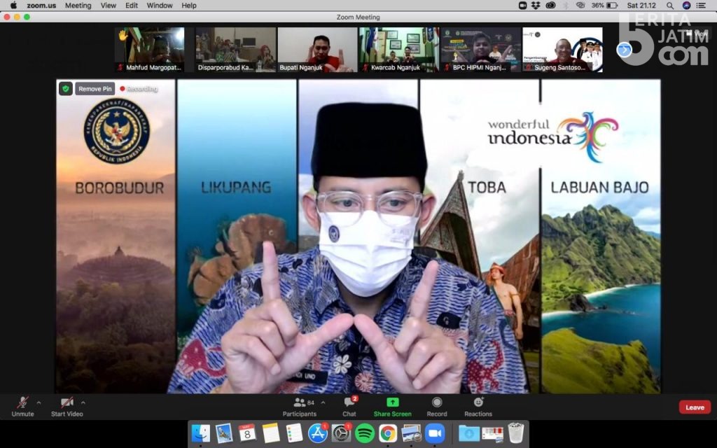 Menparekraf Dorong Pengembangan Sektor Parekraf di Kabupaten Nganjuk