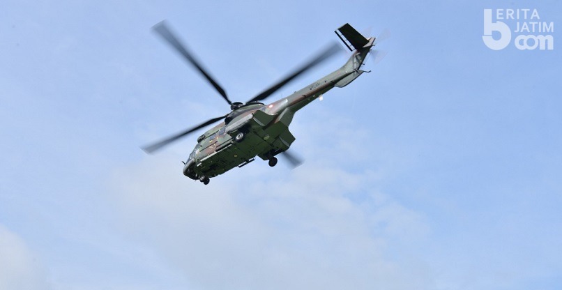 Patroli Balon Udara, Lanud Iswahjudi Terbangkan Helikopter NAS-332 Super Puma