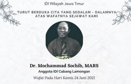 Pahlawan Medis Lamongan Gugur Hari Ini, Total Sudah 6 Dokter