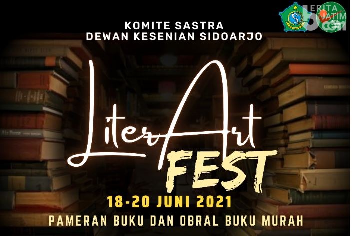 Malam Ini Pembukaan LiterArt Fest, Pameran Buku dan Obral Buku Murah Sidoarjo