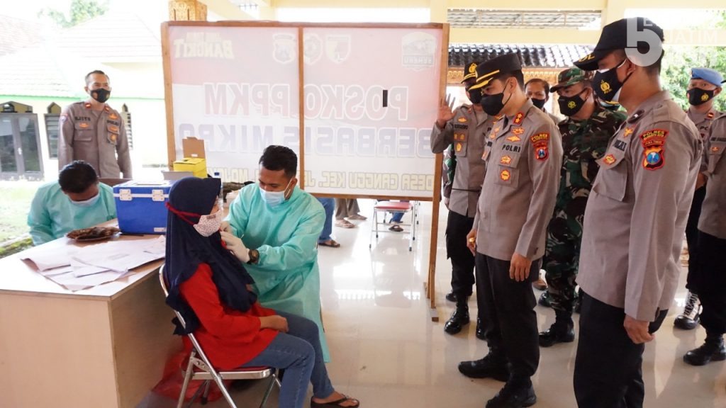 217 Warga Jetis Mojokerto Terima Vaksinasi Covid-19