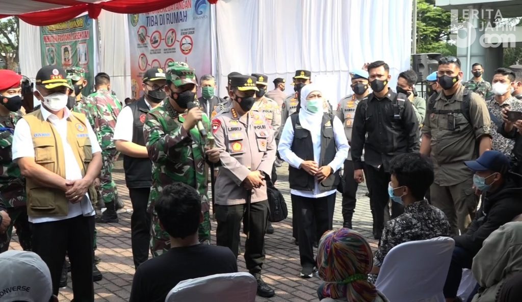 Panglima TNI, Kapolri dan BNPB Tinjau Penanganan Covid-19 di Kabupaten Kediri