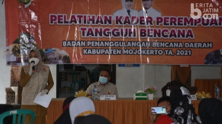 BPBD Kabupaten Mojokerto Berikan Pelatihan Kader Perempuan Tangguh Bencana