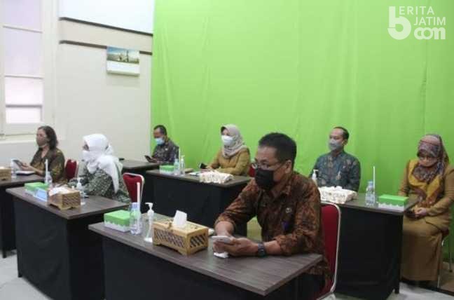 Wabup Kediri Ikuti Puncak Acara Harganas Secara Virtual dengan Wapres RI