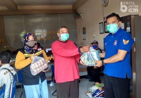 Dinsos Kota Kediri Dropping 70 Paket Sembako Plus di 21 Kelurahan