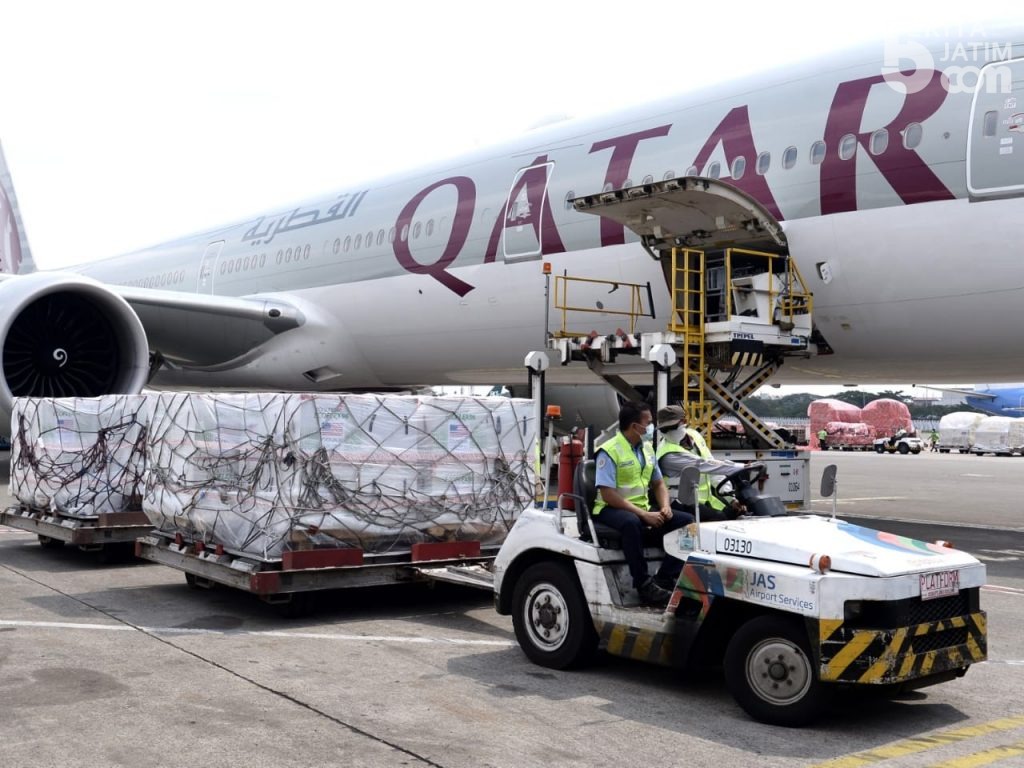 3 Juta Dosis Vaksin Moderna Bantuan AS Tiba di Indonesia