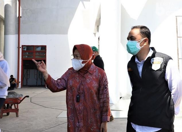 Tinjau Rumah Sakit Lapangan Tembak, Mensos Risma: Alhamdulillah, ini yang Paling Relevan