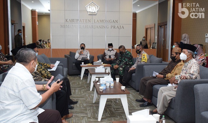 Tempat Ibadah Ditutup Sementara, Pemkab Lamongan Audiensi dengan Tokoh Lintas Agama
