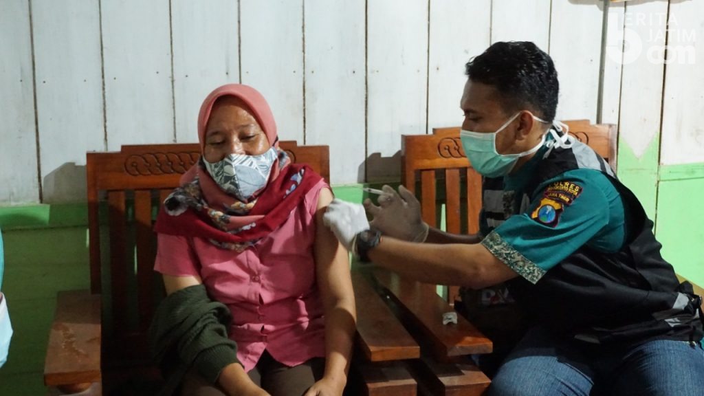 Keliling Desa, Kapolresta Mojokerto Pantau Vaksinasi Covid-19
