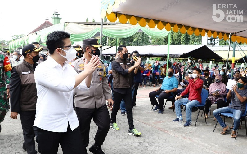 Tinjau Vaksinasi, Wagub Jatim: Ini Strategi Jitu Melawan Covid-19