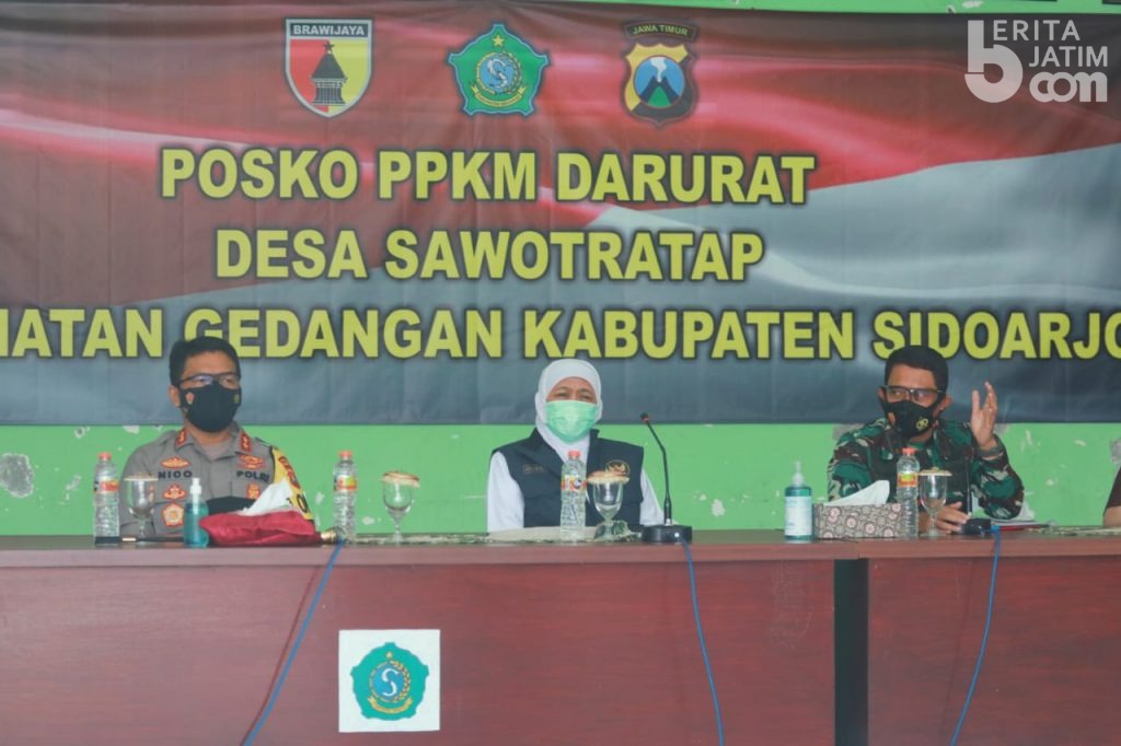 Forkopimda Jatim Tegaskan Penerapan Prokes di Zona Merah Sidoarjo