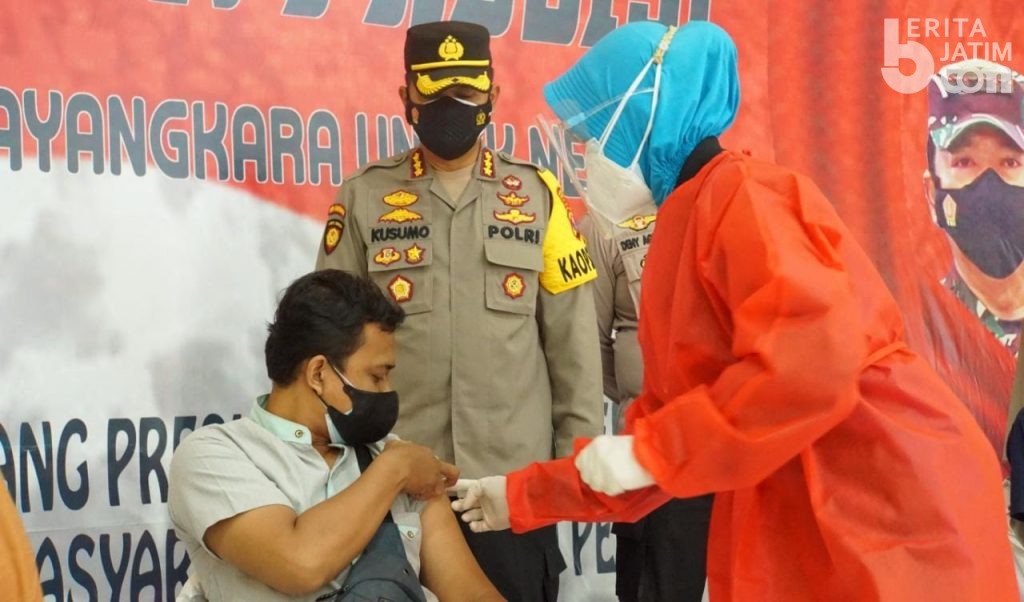 Percepat Herd Immunity, Polresta Sidoarjo Buka Gerai Vaksin Presisi untuk Masyarakat