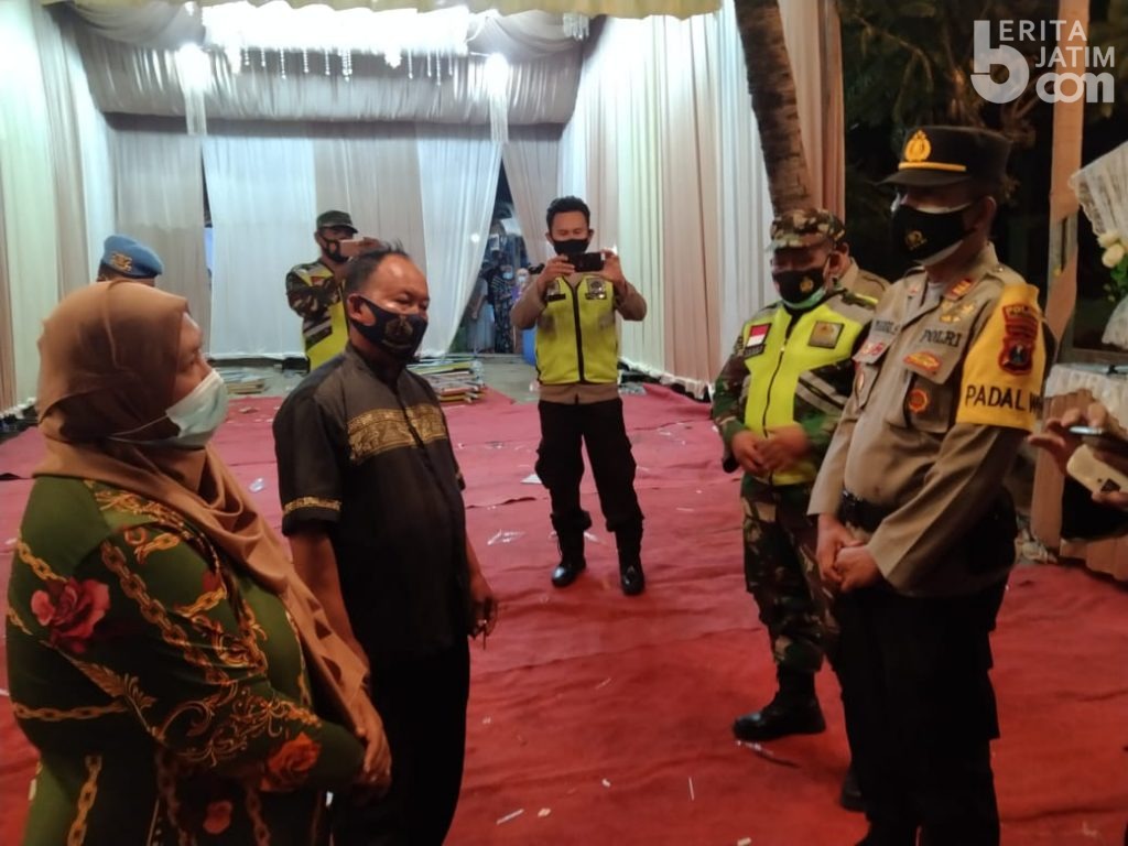 Resepsi Pernikahan Perangkat Desa di Mojokerto Dibubarkan Aparat